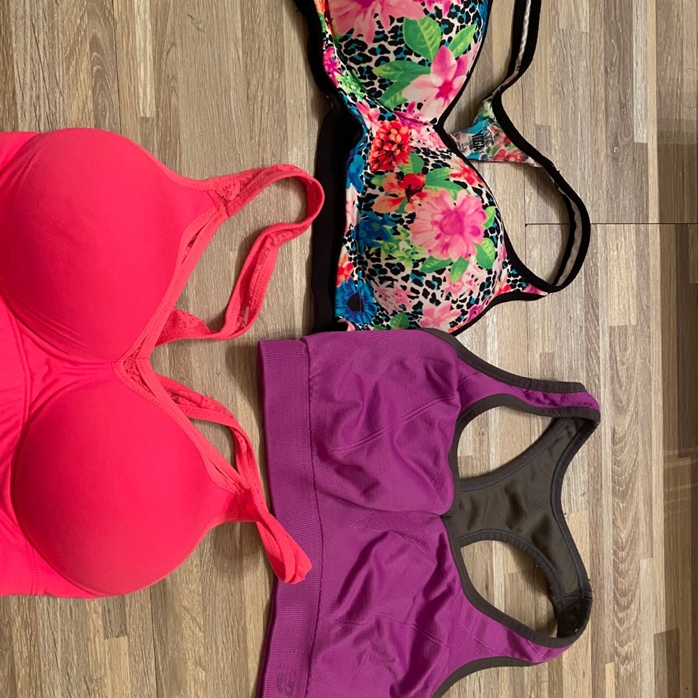 Victoria Secret Pink (2) & New Balance Sports Bras
